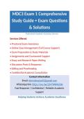 MDC3 Exam 1 Comprehensive Study Guide &plus; Exam Questions & Solutions Graded A&plus;