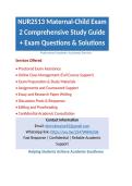 NUR2513 Maternal-Child Exam 2 Comprehensive Study Guide &plus; Exam Questions & Solutions Graded A&plus;