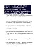 Psa Test Five Study Guide Actual Exam All Questions And Well Elaborated Answers Top Rated Version For Already A&plus; Graded Highly Recommended &vert;New And Revised