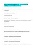Electronics exam level 3 Questions with Complete Solutions&period;
