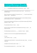 Electronics Technology &lpar;NOCTI&rpar; WCCTC Questions and Answers&period;