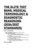 Medical Terminology&colon; A Short Course 9th Ed Test Bank by Chabner &lpar;2026&sol;2027&rpar; &vert; Clinical Reasoning & Nursing Exam Prep