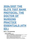 2026&sol;2027 Test Bank&colon; The Doctor of Nursing Practice Essentials &lpar;4th Edition&rpar; &vert; Full Q&A&comma; Rationales & Mentor Analysis