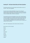 Nursing 205 &ndash; Final Exam Study Guide and Practice Questions