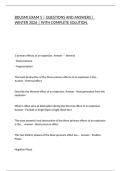 BDUSMI EXAM 5 &vert; QUESTIONS AND ANSWERS &vert; WINTER 2026 &vert; WITH COMPLETE SOLUTION&period;