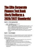 Elite Corporate Finance Test Bank & Solutions &lpar;Berk&sol;DeMarzo&rpar; &vert; 2026&sol;2027 Standards & OBBBA Updates