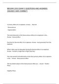 BDUSMI 2501 EXAM 5 QUESTIONS AND ANSWERS &lpar;SOLVED&rpar; 100&percnt; CORRECT&period;