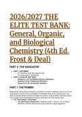 2026&sol;2027 Test Bank&colon; General&comma; Organic&comma; and Biological Chemistry &lpar;4th Ed&period; Frost & Deal&rpar; &vert; Clinical & Nursing Prep