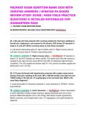 PACKRAT EXAM QUESTION BANK 2026 WITH VERIFIED ANSWERS &vert; UPDATED PA BOARD REVIEW STUDY GUIDE &vert; HIGH-YIELD PRACTICE QUESTIONS & DETAILED RATIONALES FOR GUARANTEED PASS
