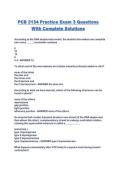 PCB 3134 Practice Exam 3 Questions With Complete Solutions