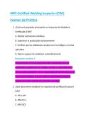 AWS Certified Welding Inspector &lpar;CWI&rpar;  Examen de Pr&aacute;ctica 
