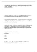 WVU BCOR 360 EXAM 1 &vert; QUESTIONS AND ANSWERS &vert; 100&percnt; CORRECT&period;