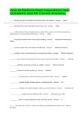 How to Perform Roof Inspections Test Questions and All Correct Answers&period;