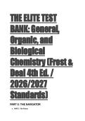 Frost & Deal General&comma; Organic&comma; and Biological Chemistry &lpar;4th Ed&rpar; - Elite 2026&sol;2027 Test Bank&colon; Grandmaster Synthesis & Clinical Simulations