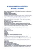 N138 FINAL EAQ QUESTIONS WITH ACCURATE ANSWERS