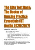 The Elite Test Bank&colon; The Doctor of Nursing Practice Essentials 2026&sol;2027 &lpar;UT Austin & AACN Aligned&rpar;