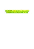 WGU D629 Task 1 - Identifying Opportunities for Professional Growth Graded A&plus; 2026