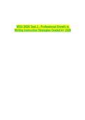 WGU D629 Task 2 - Professional Growth in Writing Instruction Strategies Graded A&plus; 2026