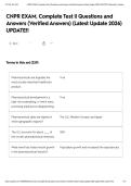 CNPR EXAM&comma; Complete Test &vert;&vert; Questions and Answers &lpar;Verified Answers&rpar; &lpar;Latest Update 2026&rpar; UPDATE&excl;&excl;