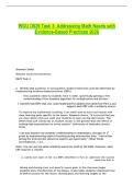 WGU D629 Task 3&colon; Addressing Math Needs with Evidence-Based Practices 2026