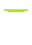 WGU D629&colon; GFN2 Task 2 Professional Development Plan for ELA Instruction 2026 Update