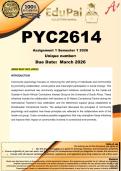 PYC2614 Assignment 1 &lpar;COMPLETE ANSWERS&rpar; Semester 1 2026 - DUE March 2026