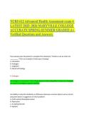NURS 612 Advanced Health Assessment exam 4 LATEST 2025- 2026 MARYVILLE COLLEGE