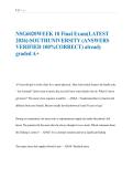 NSG6020WEEK 10 Final Exam&lpar;LATEST  2026&rpar;&colon;SOUTHUNIVERSITY &lpar;ANSWERS  VERIFIED 100&percnt;CORRECT&rpar; already  graded A&plus; 