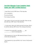 ServSafe Manager Exam Complete Study Guide and 100&percnt; Verified Answers