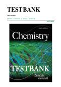 Chemistry by Steven S&period; Zumdahl & Susan A&period; Zumdahl &ndash; Complete Test Bank with General Chemistry Exam Questions and Answers