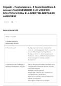 Copado - Fundamentals - 1 Exam Questions & Answers Test QUESTIONS AND VERIFIED SOLUTIONS &vert;2026&vert; ELABORATED &DETAILED ANSWERS&excl;&excl;