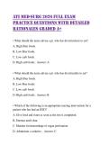 ATI MED-SURG 2026 FULL EXAM PRACTICE QUESTIONS WITH DETAILED RATIONALES GRADED A&plus;