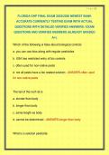 FLORIDA GHP FINAL EXAM 2025&sol;2026 NEWEST BANK ACCURATE CURRENTLY TESTING EXAM WITH ACTUAL QUESTIONS WITH DETAILED VERIFIED ANSWERS &sol; EXAM QUESTIONS AND VERIFIED ANSWERS &vert;ALREADY GRADED A&plus;&vert;&period; 
