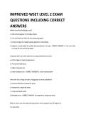 IMPROVED WSET LEVEL 2 EXAM QUESTIONS INCLUDING CORRECT ANSWERS