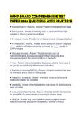 AANP BOARD COMPREHENSIVE TEST PAPER 2026 QUESTIONS WITH SOLUTIONS