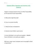Business Ethics Questions and Answers with Solutions&period;