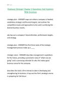 Business Strategy Chapter 2 Questions And Answers With Solutions&period;