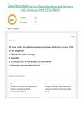 IAEM CEM AEM Practice Exam Questions and Answers with Solutions 100- UPDATED&excl;&excl;&excl;&period;