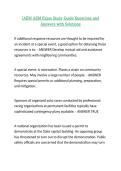 IAEM AEM Exam Study Guide Questions and Answers with Solutions&period;
