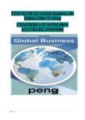 Global Business &lpar;5th Edition&rpar; Success Guide &colon; Instructor Test Bank Companion for Study and Exam Preparation with Verified Questions & Answers Covering Key International Business Concepts
