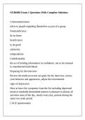 NGR6002 Exam 1 Questions With Complete Solutions