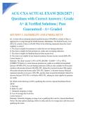 ACG CXA ACTUAL EXAM 2026&sol;2027 &vert; Questions with Correct Answers &vert; Grade A&plus; & Verified Solutions &vert; Pass Guaranteed - A&plus; Graded