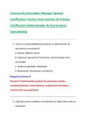 Community Association Manager Spanish  Certification Practice Exam Examen de Pr&aacute;ctica  Certificaci&oacute;n Administrador de Asociaciones  Comunitarias
