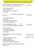 ICC Special Inspector GR Exam with all Correct & 100&percnt; Verified Answers &vert;Latest Version &vert;Already Graded A&plus;