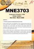 MNE3703 Assignment 2 &lpar;COMPLETE ANSWERS&rpar; Semester 1 2026 - DUE March 2026