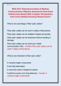 WGU D413 Telecommunications & Wireless  Communications Objective Assessment Final Actual  Verified Exam Newest With Complete 100 Questions  And Correct Detailed Answers&vert;&vert; Newest Exam&excl;&excl;&excl;