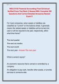 WGU D102 Financial Accounting Final OA Actual  Verified Exam Test Bank 2 Newest With Complete 200  Questions And Correct Detailed Answers&vert;&vert; Newest  Exam&excl;&excl;&excl;