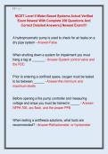 NICET Level II Water Based Systems Actual Verified   Exam Newest With Complete 250 Questions And  Correct Detailed Answers&vert;&vert; Newest Exam&excl;&excl;&excl;&excl;