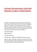 CEA Prep&colon; Full Practice Exam &vert; Q & A with  Rationales &vert; Grade A &vert; Verified Solutions