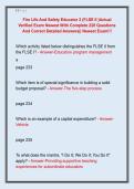 Fire Life And Safety Educator 2 &lpar;FLSE II &rpar;Actual  Verified Exam Newest With Complete 220 Questions  And Correct Detailed Answers&vert;&vert; Newest Exam&excl;&excl;&excl;